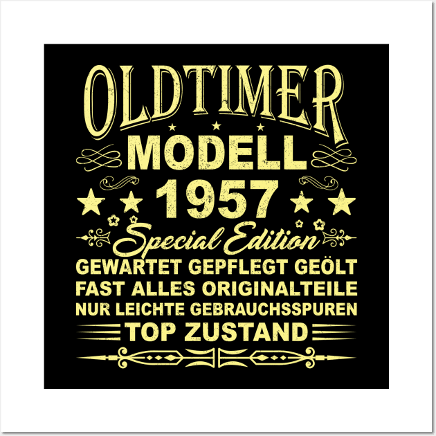 OLDTIMER MODELL BAUJAHR 1957 Wall Art by SinBle